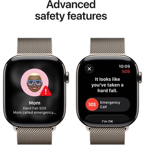 Apple Watch 11, GPS + Cellular, 46 mm, Natural Titanium Case, Natural Milanese Loop - M/L Apple Watch 11, GPS + Cellular, 46 mm, Natural Titanium Case, Natural Milanese Loop - M/L