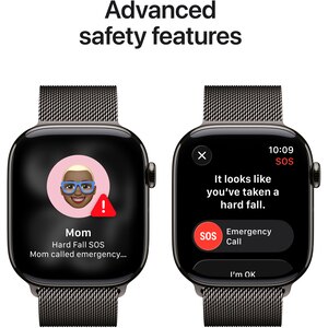 Apple Watch 11, GPS + Cellular, 46 mm, Slate Titanium Case, Slate Milanese Loop - M/L Apple Watch 11, GPS + Cellular, 46 mm, Slate Titanium Case, Slate Milanese Loop - M/L