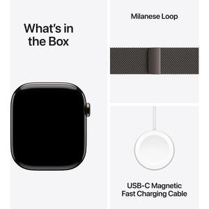Apple Watch 11, GPS + Cellular, 46 mm, Slate Titanium Case, Slate Milanese Loop - M/L Apple Watch 11, GPS + Cellular, 46 mm, Slate Titanium Case, Slate Milanese Loop - M/L