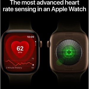 Apple Watch Series 12, GPS + Cellular, 42mm, Dark Bronze Aluminium Case, Olive Sport Band - S/M Apple Watch Series 12, GPS + Cellular, 42mm, Dark Bronze Aluminium Case, Olive Sport Band - S/M