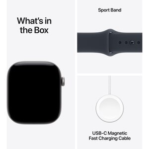 Apple Watch Series 12, GPS, 42mm, Space Grey Aluminium Case, Navy Blue Sport Band - S/M Apple Watch Series 12, GPS, 42mm, Space Grey Aluminium Case, Navy Blue Sport Band - S/M