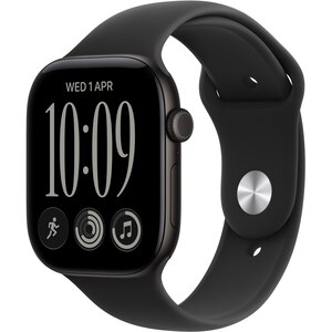 Apple Watch Series 12, GPS + Cellular, 46mm, Black Aluminium Case, Black Sport Band - M/L Apple Watch Series 12, GPS + Cellular, 46mm, Black Aluminium Case, Black Sport Band - M/L