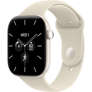 Apple Watch Series 12, GPS + Cellular, 46mm, Pearl White Ceramic Case, Sand Sport Band - M/L Apple Watch Series 12, GPS + Cellular, 46mm, Pearl White Ceramic Case, Sand Sport Band - M/L