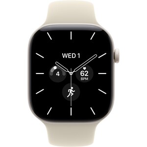 Apple Watch Series 12, GPS + Cellular, 46mm, Pearl White Ceramic Case, Sand Sport Band - S/M Apple Watch Series 12, GPS + Cellular, 46mm, Pearl White Ceramic Case, Sand Sport Band - S/M