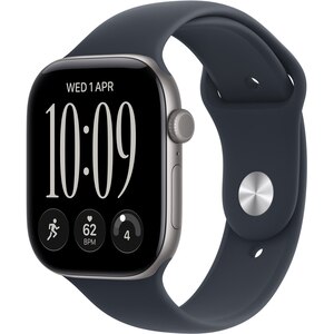 Apple Watch Series 12, GPS, 46mm, Space Grey Aluminium Case, Navy Blue Sport Band - M/L Apple Watch Series 12, GPS, 46mm, Space Grey Aluminium Case, Navy Blue Sport Band - M/L