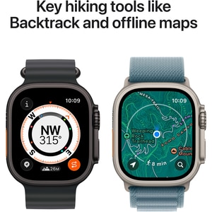 Apple Watch Ultra 3, GPS + Cellular, 49mm, Black Titanium Case, Black Titanium Milanese Loop - Small Apple Watch Ultra 3, GPS + Cellular, 49mm, Black Titanium Case, Black Titanium Milanese Loop - Small
