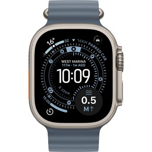 Apple Watch Ultra 3, GPS + Cellular, 49mm, Natural Titanium Case, Ancor Blue Ocean Band Apple Watch Ultra 3, GPS + Cellular, 49mm, Natural Titanium Case, Ancor Blue Ocean Band