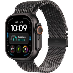 Apple Watch Ultra 4, GPS + Cellular, 49mm, Black Titanium Case, Black Titanium Milanese Loop - S Apple Watch Ultra 4, GPS + Cellular, 49mm, Black Titanium Case, Black Titanium Milanese Loop - S