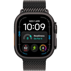 Apple Watch Ultra 4, GPS + Cellular, 49mm, Black Titanium Case, Black Titanium Milanese Loop - S Apple Watch Ultra 4, GPS + Cellular, 49mm, Black Titanium Case, Black Titanium Milanese Loop - S