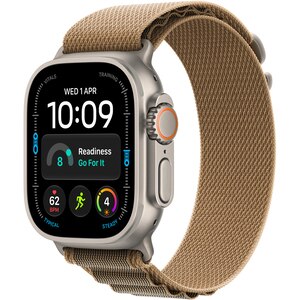 Apple Watch Ultra 4, GPS + Cellular, 49mm, Natural Titanium Case, Desert Alpine Loop - M Apple Watch Ultra 4, GPS + Cellular, 49mm, Natural Titanium Case, Desert Alpine Loop - M