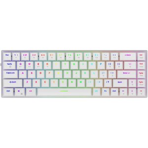 Tastatura Gaming Wireless mecanica AQIRYS Agena, Bluetooth, USB, Layout US, alb Tastatura Gaming Wireless mecanica AQIRYS Agena, Bluetooth, USB, Layout US, alb