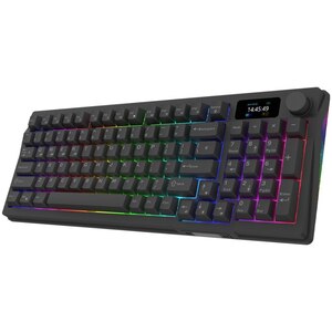 Tastatura Gaming Wireless mecanica AQIRYS Atria, Bluetooth, USB, Layout US, negru Tastatura Gaming Wireless mecanica AQIRYS Atria, Bluetooth, USB, Layout US, negru