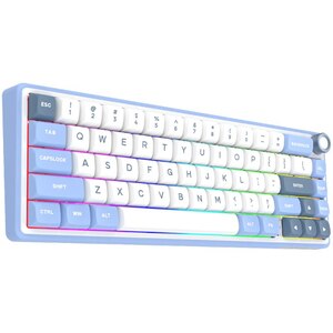 Tastatura Gaming Wireless mecanica AQIRYS Talitha, Bluetooth, USB, Layout US, alb Tastatura Gaming Wireless mecanica AQIRYS Talitha, Bluetooth, USB, Layout US, alb