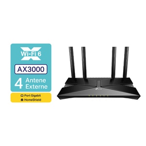 Router Wireless Gigabit TP-LINK Archer AX53 AX3000, Wi-Fi 6, Dual-Band 574 + 2402 Mbps, negru Router Wireless Gigabit TP-LINK Archer AX53 AX3000, Wi-Fi 6, Dual-Band 574 + 2402 Mbps, negru
