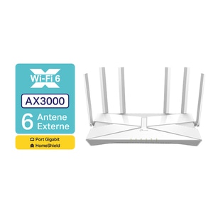 Router Wireless Gigabit TP-LINK Archer AX56, AX3000, Wi-Fi 6, Dual-Band 574+2402 Mbps, alb Router Wireless Gigabit TP-LINK Archer AX56, AX3000, Wi-Fi 6, Dual-Band 574+2402 Mbps, alb