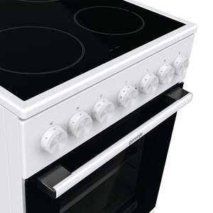 Aragaz GORENJE GEC5B41WG, 4 arzatoare, Electric, L 50 cm, Grill, alb Aragaz GORENJE GEC5B41WG, 4 arzatoare, Electric, L 50 cm, Grill, alb
