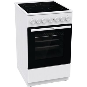 Aragaz GORENJE GEC5B41WG, 4 arzatoare, Electric, L 50 cm, Grill, alb Aragaz GORENJE GEC5B41WG, 4 arzatoare, Electric, L 50 cm, Grill, alb