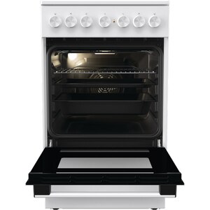 Aragaz GORENJE GEC5B41WG, 4 arzatoare, Electric, L 50 cm, Grill, alb Aragaz GORENJE GEC5B41WG, 4 arzatoare, Electric, L 50 cm, Grill, alb