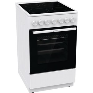 Aragaz GORENJE GEC5B41WG, 4 arzatoare, Electric, L 50 cm, Grill, alb Aragaz GORENJE GEC5B41WG, 4 arzatoare, Electric, L 50 cm, Grill, alb