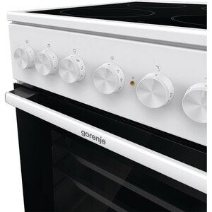 Aragaz GORENJE GEC5B41WG, 4 arzatoare, Electric, L 50 cm, Grill, alb Aragaz GORENJE GEC5B41WG, 4 arzatoare, Electric, L 50 cm, Grill, alb