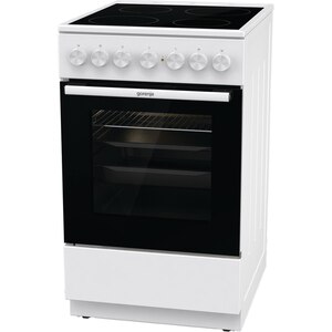 Aragaz GORENJE GEC5B41WG, 4 arzatoare, Electric, L 50 cm, Grill, alb Aragaz GORENJE GEC5B41WG, 4 arzatoare, Electric, L 50 cm, Grill, alb