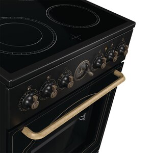 Aragaz GORENJE GECS5B70CLB, 4 arzatoare, Electric, L 50 cm, Grill, negru Aragaz GORENJE GECS5B70CLB, 4 arzatoare, Electric, L 50 cm, Grill, negru