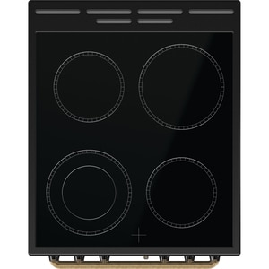 Aragaz GORENJE GECS5B70CLB, 4 arzatoare, Electric, L 50 cm, Grill, negru Aragaz GORENJE GECS5B70CLB, 4 arzatoare, Electric, L 50 cm, Grill, negru