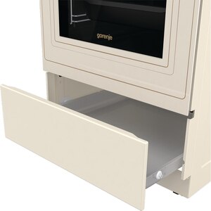 Aragaz GORENJE GECS5B70CLI, 4 arzatoare, Electric, L 50 cm, Grill, bej Aragaz GORENJE GECS5B70CLI, 4 arzatoare, Electric, L 50 cm, Grill, bej