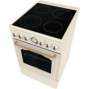 Aragaz GORENJE GECS5B70CLI, 4 arzatoare, Electric, L 50 cm, Grill, bej Aragaz GORENJE GECS5B70CLI, 4 arzatoare, Electric, L 50 cm, Grill, bej