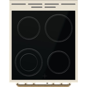 Aragaz GORENJE GECS5B70CLI, 4 arzatoare, Electric, L 50 cm, Grill, bej Aragaz GORENJE GECS5B70CLI, 4 arzatoare, Electric, L 50 cm, Grill, bej
