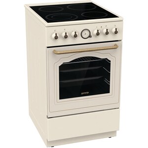 Aragaz GORENJE GECS6B70CLI, 4 arzatoare, Electric, L 60 cm, Grill, bej Aragaz GORENJE GECS6B70CLI, 4 arzatoare, Electric, L 60 cm, Grill, bej