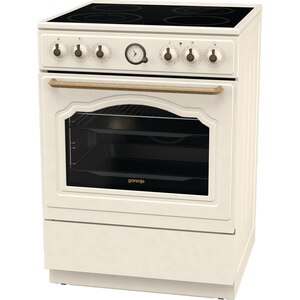 Aragaz GORENJE GECS6B70CLI, 4 arzatoare, Electric, L 60 cm, Grill, bej Aragaz GORENJE GECS6B70CLI, 4 arzatoare, Electric, L 60 cm, Grill, bej