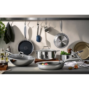 Tigaie AMERCOOK Aristo AC0107901.28, 28cm, otel inoxidabil, argintiu Tigaie AMERCOOK Aristo AC0107901.28, 28cm, otel inoxidabil, argintiu