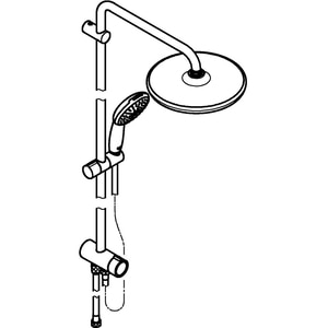 Coloana dus GROHE Vitalio Start 250 26680001, 1 functie, crom Coloana dus GROHE Vitalio Start 250 26680001, 1 functie, crom