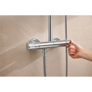 Sistem dus GROHE Vitalio Cube 250 26696001, termostat, 1 functie, crom Sistem dus GROHE Vitalio Cube 250 26696001, termostat, 1 functie, crom