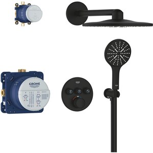 Sistem dus GROHE SmartControl 310 34863KF0, termostat, 3 functii, negru Sistem dus GROHE SmartControl 310 34863KF0, termostat, 3 functii, negru