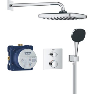 Sistem dus GROHE Grohtherm 250 34882000, termostat, 1 functie, crom Sistem dus GROHE Grohtherm 250 34882000, termostat, 1 functie, crom