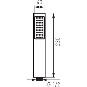 Para dus FERRO Moderno S115, 1 functie, crom Para dus FERRO Moderno S115, 1 functie, crom