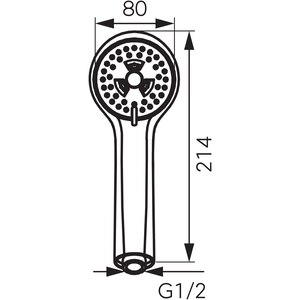 Para dus FERRO Sole S300, 3 functii, crom Para dus FERRO Sole S300, 3 functii, crom