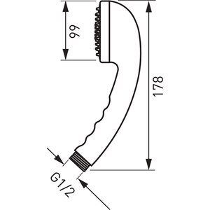 Para dus FERRO Milo S318, 1 functie, crom Para dus FERRO Milo S318, 1 functie, crom