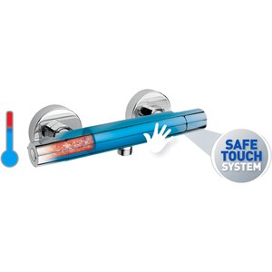 Baterie dus FERRO Trinity TRM7, termostat, alama sanitara, argintiu Baterie dus FERRO Trinity TRM7, termostat, alama sanitara, argintiu