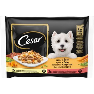 Hrana umeda pentru caini CESAR, Adult, Mix in aspic, 13 x 4 x 100 g Hrana umeda pentru caini CESAR, Adult, Mix in aspic, 13 x 4 x 100 g