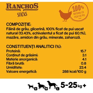 Recompense pentru caini PEDIGREE Ranchos Sticks, Pui, 10 x 60 g Recompense pentru caini PEDIGREE Ranchos Sticks, Pui, 10 x 60 g