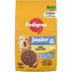 Hrana uscata pentru caini PEDIGREE, Junior, Pasare si Legume, 500 g Hrana uscata pentru caini PEDIGREE, Junior, Pasare si Legume, 500 g