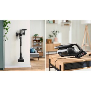 Aspirator vertical 2in1 BOSCH Unlimited 10 BSS1041GHF, 0.4l, 18V, autonomie max 80 min, MicroClean, negru-gri Aspirator vertical 2in1 BOSCH Unlimited 10 BSS1041GHF, 0.4l, 18V, autonomie max 80 min, MicroClean, negru-gri