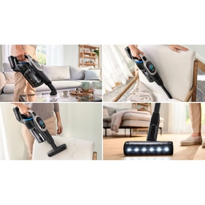 Aspirator vertical 2in1 BOSCH Unlimited 10 BSS1041GHF, 0.4l, 18V, autonomie max 80 min, MicroClean, negru-gri Aspirator vertical 2in1 BOSCH Unlimited 10 BSS1041GHF, 0.4l, 18V, autonomie max 80 min, MicroClean, negru-gri