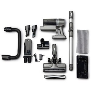 Aspirator vertical HISENSE Hi-Move IV HVC6464A, 0.5l, 25.2V, autonomie max 60 min, gri inchis-argintiu Aspirator vertical HISENSE Hi-Move IV HVC6464A, 0.5l, 25.2V, autonomie max 60 min, gri inchis-argintiu