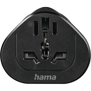 Adaptor priza HAMA 223454, Tip E si F, EU, negru Adaptor priza HAMA 223454, Tip E si F, EU, negru