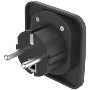 Adaptor priza HAMA 223454, Tip E si F, EU, negru Adaptor priza HAMA 223454, Tip E si F, EU, negru
