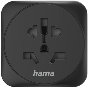 Adaptor priza HAMA 223454, Tip E si F, EU, negru Adaptor priza HAMA 223454, Tip E si F, EU, negru